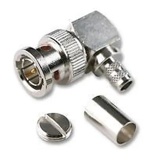 AMPHENOL B1112A1-ND3G-3-75 CONNECTOR BNC R/A PLUG 75 OHM CRIMP...(10 pieces)