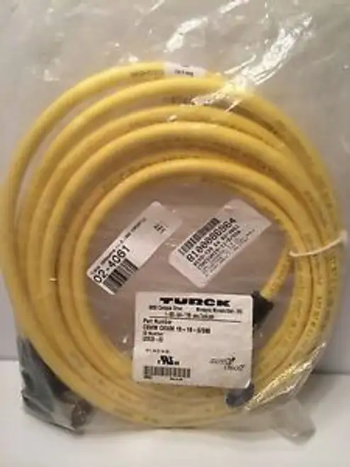 SEALED TURCK MULTI FAST CORDSET CSWMCKWM-19-19-5/S90 CSWMCKWM19195S90