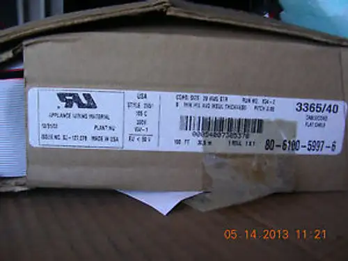 3M FLAT CABLE 3365 SERIES 100 PN: 80-6100-5997-6