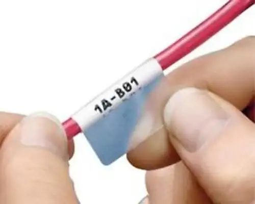 Panduit-S100X150Vac-Cable Id Label Self-Laminating 25.4Mm W Vinyl Blk On Wht