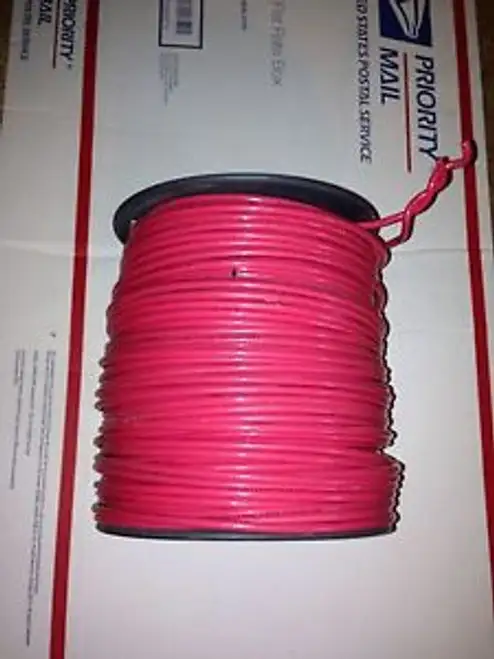 #10 Stranded Thhn Copper Wire 500 Spool 1-Red