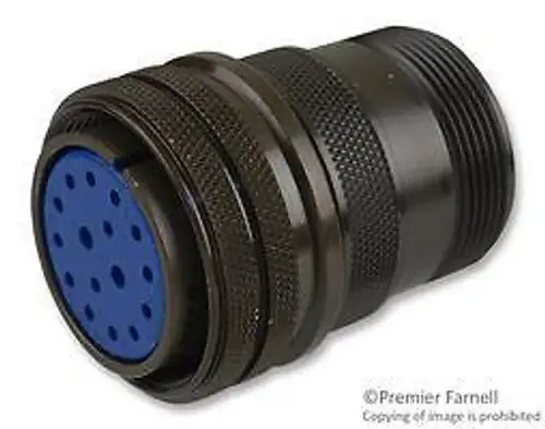 AMPHENOL INDUSTRIAL 97-3106A-24-7S CIRCULAR CONNECTOR PLUG SIZE 24 16POS CABLE