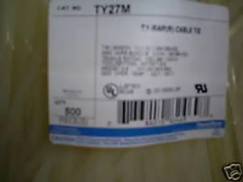 T & B Ty-Rap Ty-27M 13.4 Nylon Cable Ties In Bag