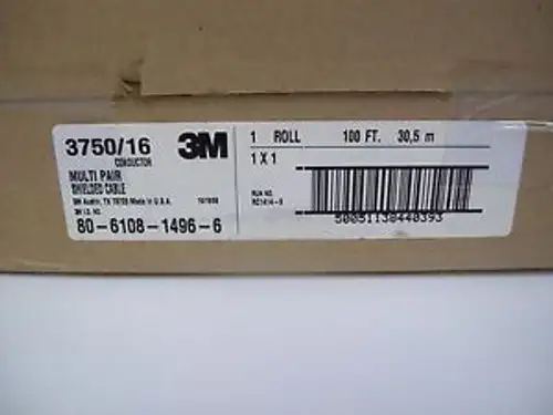 3M 80-6108-1496-6 26Awg Str Cable 100Ft Roll - Brand -