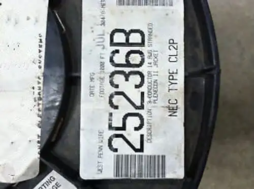 West Penn 25236B 14/3 Plenum Communication Cable 1000 Ft
