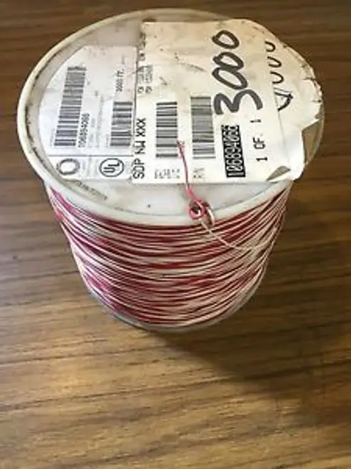 2C/22 Cross Connect / Jumper Wire 22Awg Red White 3000Ft