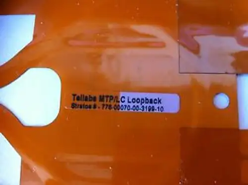 Mtp / Lc Loopback Stratos P/N 776-00070-00-3199-10 1 set