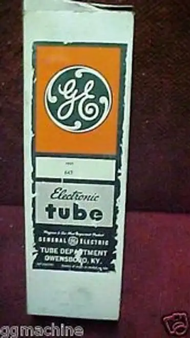 NOS GENERAL ELECTRIC Tube # NL-643 Glass Power Tube ELOX EDM REPAIR 7927 643