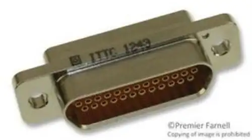 No. 93B2061 Itt Cannon M83513/02-Dn Connector Micro D Plug 25Pos