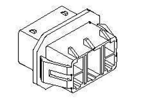 Headers & Wire Housings 070 MULTI W/W MALE H MALE HSG-6 351800600 (50 pieces)