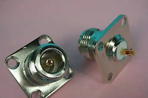 PKG50 N Type Female Panel PCB Mount Solder Connector N