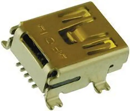 FCI 10033526-N3212MLF MINI USB CONNECTOR RECEPTACLE 5POS R/A SMD (100 pieces)