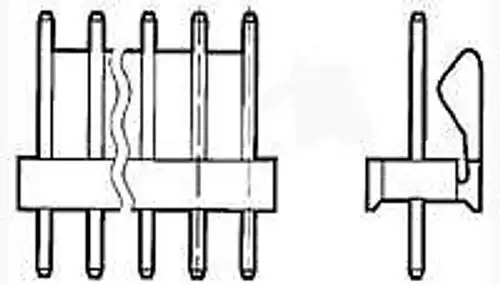 Headers & Wire Housings HDR 24P VRT 1-WALL (100 pieces)