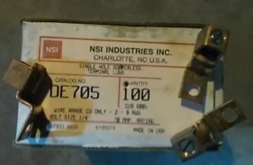 NSI DE705 #2 MECHANICAL LUGS OF 100