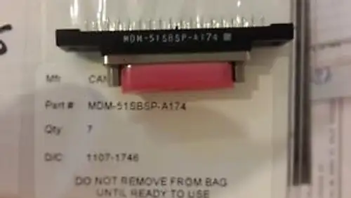 1x ITT Intercon MDM-51SBSP-A174 Conn Micro D-Subminiature SKT 51 POS Solder ST