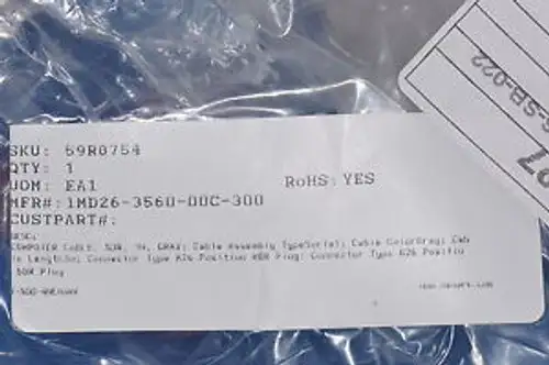 Connector 3M 1Md26-3560-00C-300 1Md26356000C300