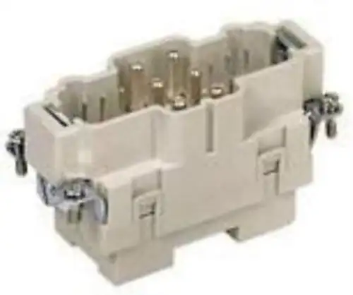 No. 04C9589 Harting 09 38 018 2601 Rectangular Han Insert Plug 18Way Screw