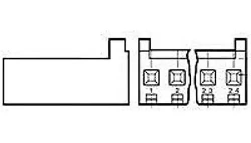 Headers & Wire Housings Rcpt 15 Pos Sl-156 100 Pieces