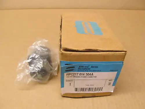 Crouse Hinds Rpc217-014-S04A Rpc217014S04A Circuit Breaking Connector 30 Amp