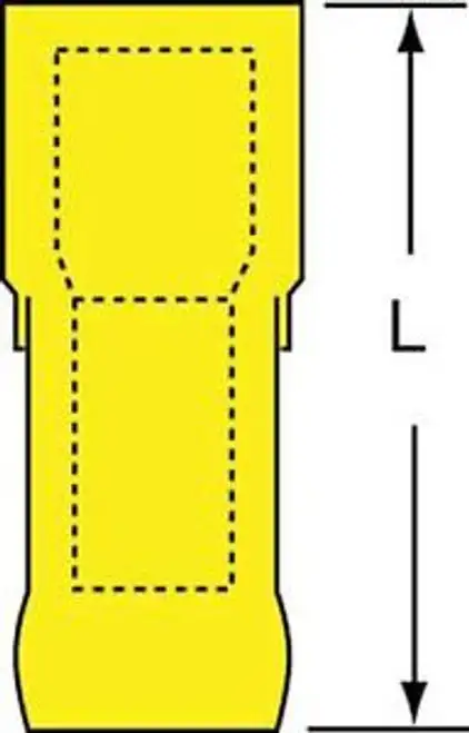 3M Mngi10-250Dfik Female Disconnect Yellow 12To10Awg Pk500 G5699881