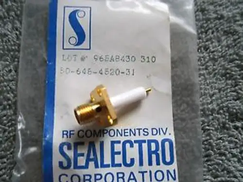 Sealectro 50-646-4520-310 Rf Connector Nos Old Stock=20 Pcs