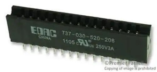 Edac 737-030-520-206 Connector Card Edge Receptacle 38 Pos