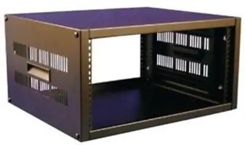 No. 82K7665 Hammond Rchv1902824Bk1 Rack Cabinet Table Top 28In Steel Blk
