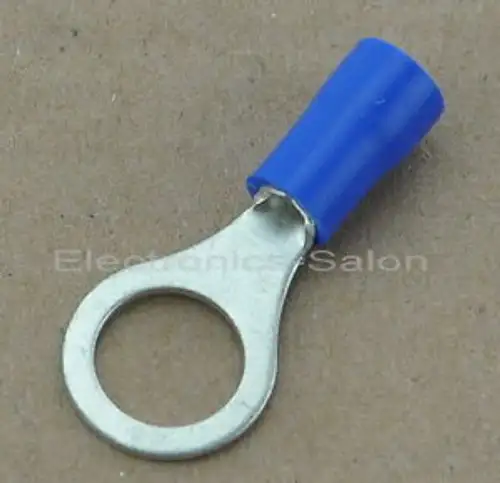 1000x Crimp Wire Connector 16~14AWG 5/16 27AMP Blue Ring Terminal RV2-8