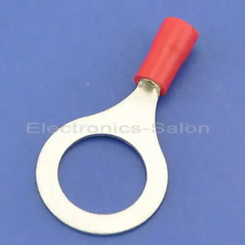 1000X Crimp Wire Connector 22~16Awg 1/2 19Amp Red Ring Terminal Rv1.25-12