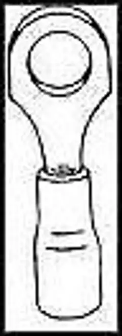 THOMAS & BETTS 14RB-6 TERMINAL RING TONGUE #6 CRIMP BLUE