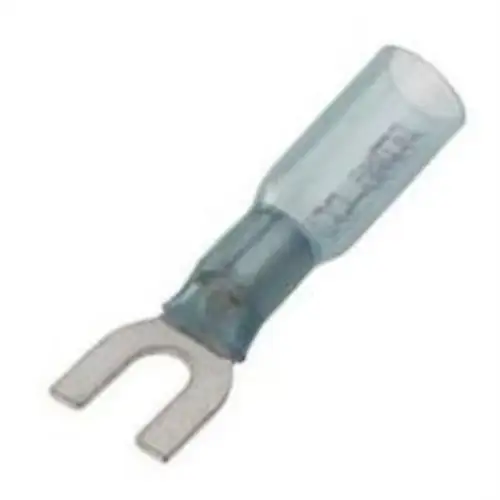 33F1334 Thomas & Betts-14Rb-6Fl-Terminal Spade/Fork #6 Crimp Blue
