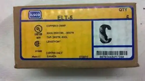 ELT-5 ILSCO CU CMP (R)3/0-250 (T)6-2/0 B UL CSA