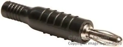 Pomona 5170-0 Banana Plug 15A Crimp/Solder Black 50 Pieces