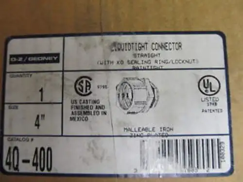 OZ/GEDNEY 4Q-400 4 LIQUIDTIGHT CONNECTOR