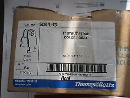 Thomas & Betts Ocal Strut Strap Steel Rigid Conduit Fittings Ss1-G 50
