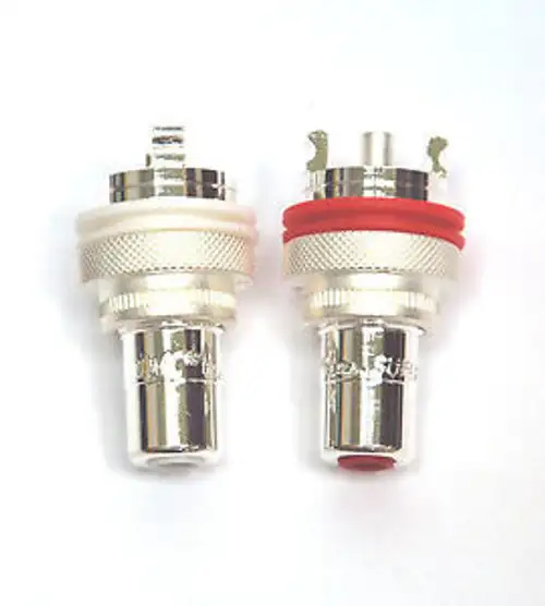 20pair RCA Audio Female Jack CMC 805-2.5-Ag 805-2.5Ag Silver Plated