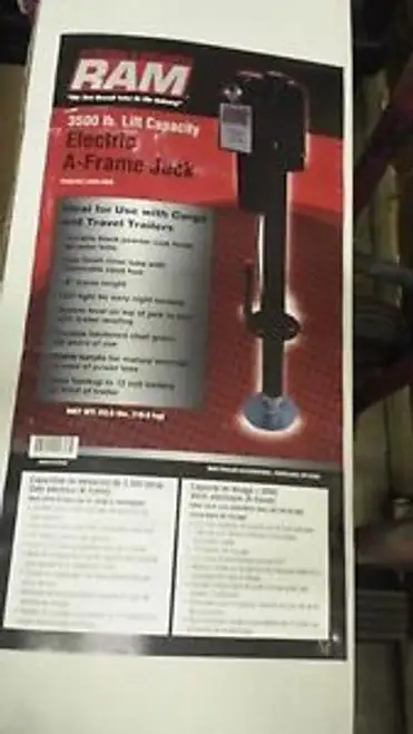 Ram-3 500 Lbs. Electric Trailer Jack With Drop Leg