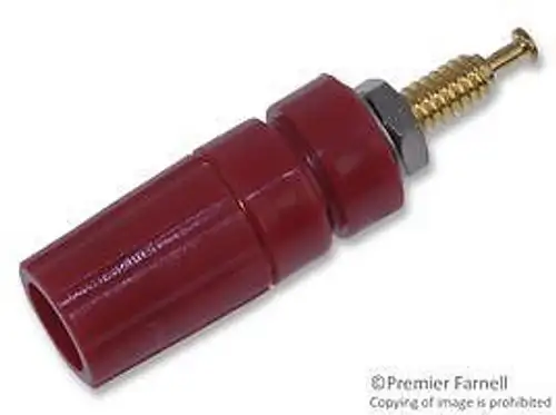 Mueller Electric Bu-P3750-2 Spinotto di collegamento 15A rosso