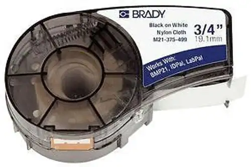 BRADY M21-375-595-YL LABELING TAPE 0.375INX21FT BLACK/YELLOW