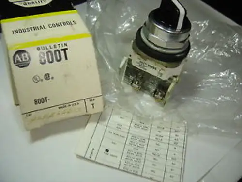 Allen Bradley 800T-H2Kb6Gdxx 2 Pos Maint Select Sw (With Contacts) Nib