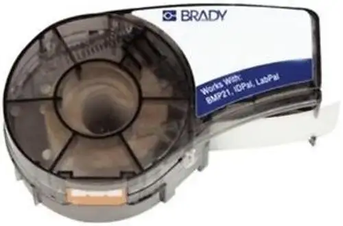 26R5423 Brady M21-500-499-Tb Label Tape 0.5Inx16Ft Black/White