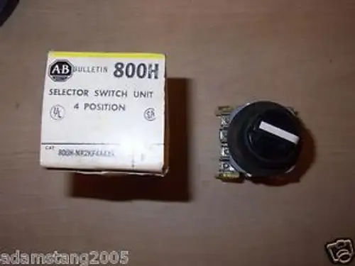 New Allen Bradley 800H-Nr2Kf4Aaxx 4 Position Selector Switch
