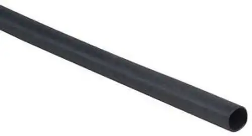 RAYCHEM CPGI-WWG-22KZ86 Thin Wall Tube 1/2In.x4ft. Black PK25
