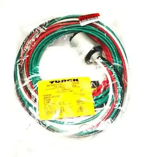 Turck GKDFA 40-3M/14.5/NPT Cables de PVC 10 AWG 4 polos hembra 1/2-14 NPT U-54856