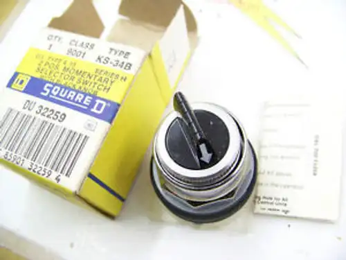 Square D Momentary Selector Switch 9001 KS-34B Series H 2 position