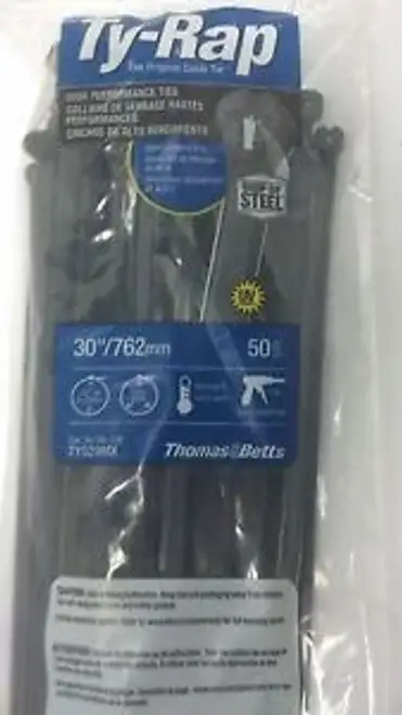 THOMAS AND BETTS TY529MX TY-RAP STANDARD CABLE TIE NIB 30 LENGTH