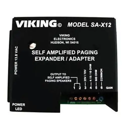Viking Sa-X12 Self Amplified Paging System Expander