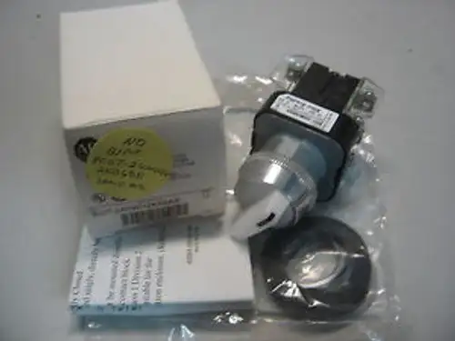 Allen Bradley 800T-24Hwh2Kb6Ax White Ill 2Pos Main Selector Switch Led Ser U Nib
