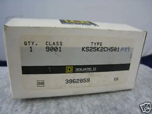 Square D 9001-Ks25K2Ch501 Selector Switch Spring Return