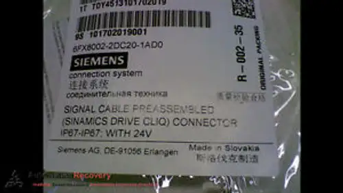 Siemens 6Fx8002-2Dc20-1Ad0 Signal Cable Preassembled